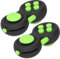 Fidget Pad Vert Skin Picking Toy, Reductor Game Fidget Controller Negro Stress Fidget Pad, Regalos de Mordaza para Adultos (Verde negro)