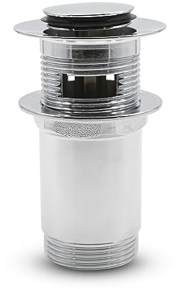 DOJA Barcelona | Piletta Click Clack | 1 Pezzo | 1 1/4 | Diametro 37mm | Tappo Lavabo Bagno Click Clack | Tappo Lavandino Click Clack | Tappi Clic Clac per Lavabo | Piletta Scarico Lavello, Bidet