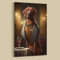 Dekomundo Rhodesian Ridgeback Hundebilder Leinwandbilder Porträt und lustige Bilder für Wanddekoration, Motiv 04, 40x50 cm