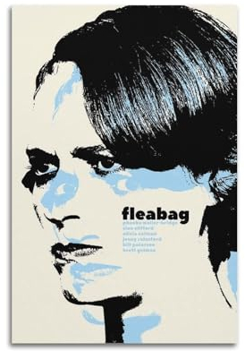 Terp Fleabag Poster, Wandkunst, Poster, Geschenk für Freunde, Schlafzimmer, Wohnzimmer, Dekoration, modern, ästhetisch, ungerahmt, 30 x 45 cm