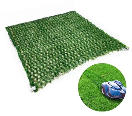 Auto-Mow Hybridgras – Ihr künstlicher Netz-Rasenschutz – bietet besseren Halt für Mähroboter (grün), 76,2 x 76,2 cm