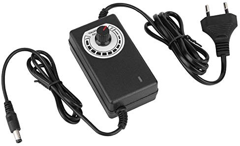 GLOGLOW 3-12V Dimmbares Netzteil 3A Spannungsregler 3.5x2x1.2in | für LED Licht und Lüfter Stufenlos Regelbar, Hobbybastler Aquarienbeleuchtung PC Kühlung und Modellbau,ABS