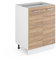 Vicco Küchenunterschrank R-Line, Küchenkommode, Sonoma/Weiß, 60 cm, AP Eiche