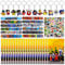 Yisscen 94 Stück Party Mitgebsel Set, 20 Goku Party Geschenktüte + 12 Schlüsselanhänger + 12 Schnapparmband + 50 Aufkleber, für Kindergeburtstag, Geschenken, Giveaways, Goku Partyzubehör Deko