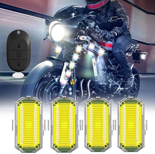 7 Colours Auto Fernbedienung Blitzlicht, Led Blinklicht, Drahtloses mit hoher Helligkeit, LED-Flugzeug-Blitzlicht und USB-Aufladung, Drohnen-Antikollisionslichter (1)