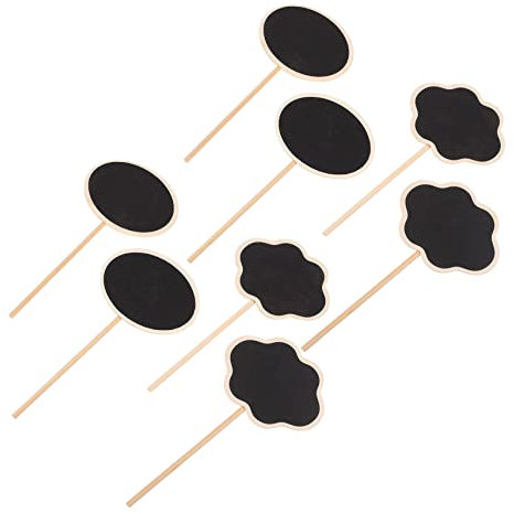 BCOATH 20 Stück Holz Pflanzenstecker Pflanzen Tags Garten Dekoration Tafel Für Blumen Obst Natürliche Wiederverwendbare Pflanzenschilder Mit Oval Und Wolkenform Für Garten Und Innenbereich