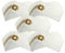 vhbw 50x sacchetto compatibile con Kärcher T 12/1, T 11/1 Classic HEPA aspirapolvere - microfibra, 7 L, 55cm x 24,7cm Bianco