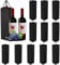 Lot de 12 sacs cadeaux en papier kraft pour bouteilles de vin, champagne, avec poignée, pour Noël, mariage, anniversaire, fête