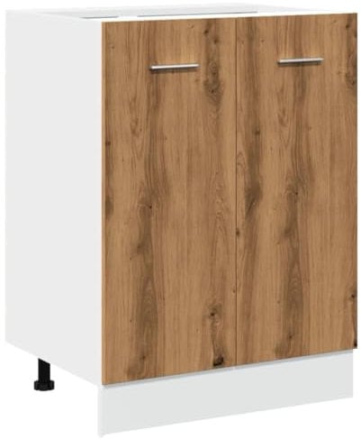 vidaXL Unterschrank Lyon Artisan-Eiche 60x46x81,5 cm Holzwerkstoff