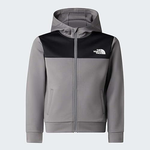 The North Face Kinder Reaxion Fz Hoodie Jacke, Smoked Pearl, 6 Jahre