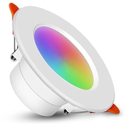 Downlight LED Tuya Smart Wifi Luz De Techo Regulable RGB + CW + WW Lámpara De Foco Control De Voz(2 Pieces,15W)