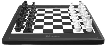 Chessnut Move – Roboter-Schachbrett mit Kunststofffiguren, automatisierte Figurenbewegung, vollständige Figuren-Erkennung, eingebauter Schach-Engine und Sprachsteuerung