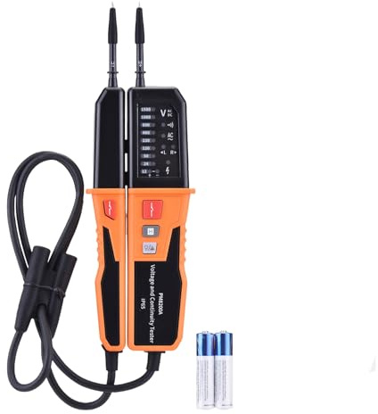 Kavolet AC-DC-Spannungsprüfer mit IP65-Schutz, CAT IV 600 V Multifunktions-Spannungsprüfer, RCD-Auslöseprüfung, Phasendrehanzeige für den Privaten und Professionellen Gebrauch, ABS-Material