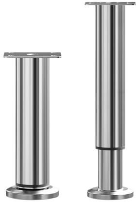 Lot de 2 Pieds de Table réglables, Supports de Meubles de 8 à 110 cm, Pieds de Table Basse en Acier Inoxydable(72-110cm)