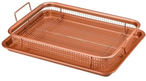 Tablett Öl Braten Pfanne Antihaft Grillplatte Grill Mesh Küchengeräte Kochen(Square Gold)