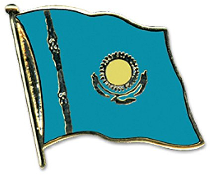 Everflag Flaggen-Pin vergoldet : Kasachstan
