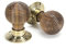 From the Anvil Rosewood & Aged Brass Beehive Mortice/Rim Knob Set