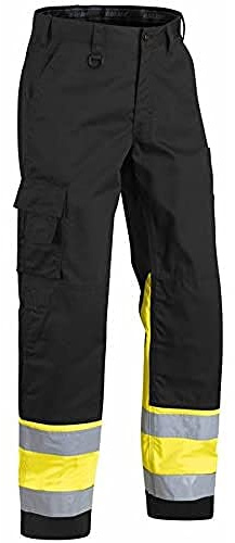 Blaklader 15641811 Hose mit hoher Sichtbarkeit, Schwarz/Gelb, grootte C64