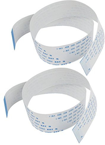 sourcing map A Typ 2Stk 0,5 mm Abstand 40 Terminals FPC FFC Flexibel Flach Draht Kabel 40cm lang de