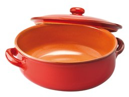 Sambonet [W0724] Linea 1870 Terracotta rot Pfanne hoch m.DKL.24