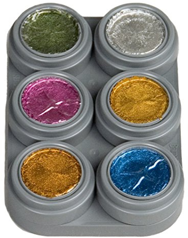 GRIMAS Reines Wasser-Make-up, Palette M6, metallische Farbe (20602000M6)
