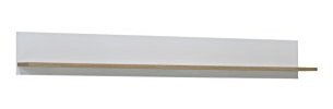 FORTE Asta Wandregal, Holz, planked eiche mit weiß, 120 x 75 x 45.90 cm