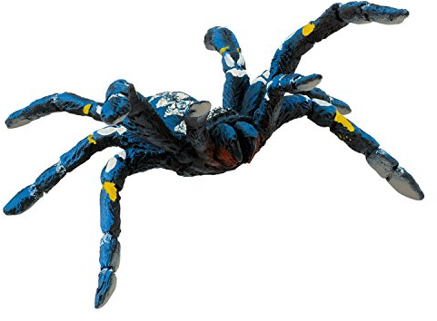 Bullyland 68459 - Spielfigur Blaue Ornamentvogelspinne, ca. 9,8 cm große Tierfigur, detailgetreu, PVC-frei, ideal als kleines Geschenk für Kinder ab 3 Jahren