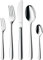 WMF Kult Edelstahl Besteck Set 6 Personen, Essbesteck Set 30 teilig, Monobloc-Messer, Cromargan protect poliert, kratzbeständig, spülmaschinenfest