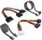 Rantecks SSD/SATA III Hard Drive Connection Cables with 4PCS SATA Cable and 2PCS SATA Power Splitter Cable for SATA SSD HDD CD Driver CD Writer