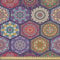ABAKUHAUS Mandala Gewebe als Meterware, Orientalisches Hexagon-Motiv, Dicht Gewebter Stoff zum Nähen Polster Wohnaccessoires, 3M (148x300cm), Quartz Mehrfarbig