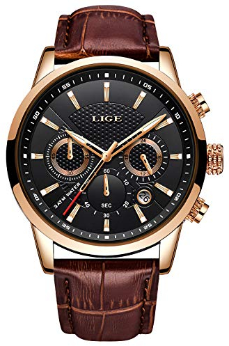 LIGE Unisex-Erwachsene Analog Quarz Uhr mit Silber Armband LG9866F-MC-JP
