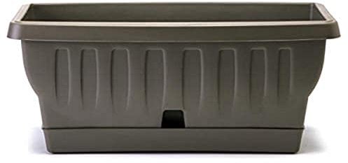 Bama Nature Jardinière avec réserve d'eau en résine Cappuccino 50 cm