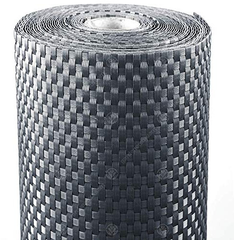 GardenersDream Rattan Fence Screening - Heavy Duty Outdoor Fence Cover - Easy to Install Balcony Privacy Screen - Decorative Fences for Gardens, Borders, Patios, and Fences (Dark Grey - 1m x 5m)