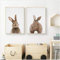 HSFFBHFBH Leinwand Malerei Hase Kaninchen Schwanz Kinderzimmer Wandkunst Tier Poster und Druck Nordic Bild für Baby Kinderzimmer Home Decor 30x40cm (11.8 x15.7) Kein Rahmen