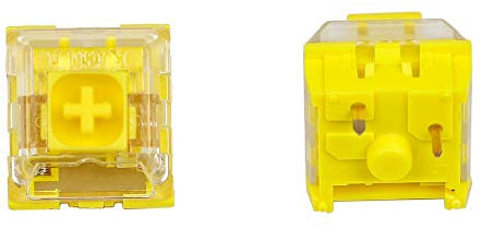 Kailh Box SMD RGB MX Schalter Chinesischer Stil Rot Grau Gelb Grün Staubdichter Schalter für Mechanische Gaming Tastatur IP56 Wasserdicht (65 Stück, Box Noble Gelb)