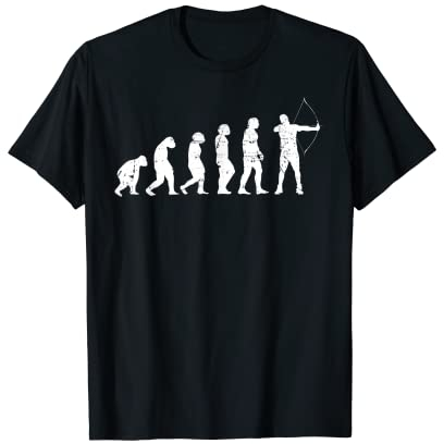 Bogenschützen Evolution Bogenschießen Pfeil Bogen Bogensport T-Shirt