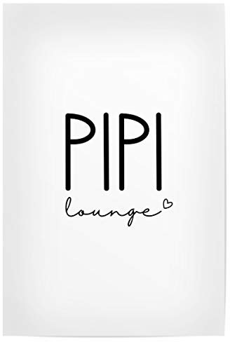artboxONE Poster 75x50 cm Typografie PIPI Lounge | Toilette - Bild PIPI Lounge Badezimmer Bath