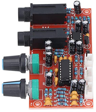 Digital Microphone Amplifier, Low Noise Less Interference Reverberation Board Adjustable Reverb and Volume Compact Size Double Sided PCB for Equipments