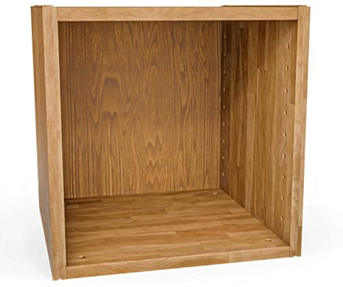 ben+camilla.com Square Massivholz Regalwürfel | Buche 37,6 x 37,6 x 40 cm | Grundmodul für individuelles Flexibles Würfelregal | Regalsystem mit Erweiterungen
