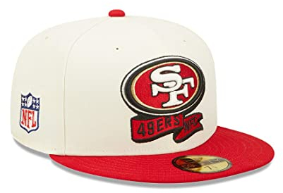 New Era Herren Creme/Scarlet San Francisco 49ers 2022 Sideline 59FIFTY Fitted Hat