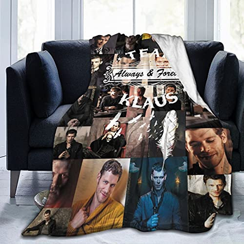 YINGD Klaus Mikaelson Decke, weich, gemütlich, Flanell-Decken für Couch, Bett, Wohnzimmer, 200 cm x 150 cm