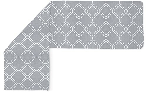 Amilian Seitenschläferkissen Bezug; Stillkissenbezug: ca. 150 x 40 cm für Lagerungskissen; 100% Baumwolle; Pillow Cover; Ersatzbezug; abnehmbar und waschbar Marokko Grau