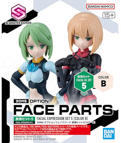 BANDAI SPIRITS 30MS - Option Face Parts Facial Expression Set 5 (Color B) - Model Kit