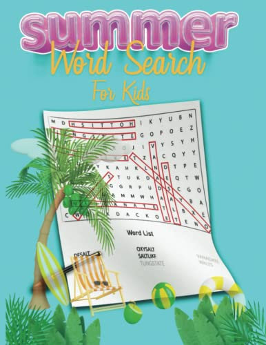 Summer Word Search for Kids: Word Search Puzzle Book Of Summer Time For Summer Lovers