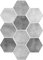 luckxuan Wandsticker/Tapete 10 stücke bodenaufkleber Badezimmer Toilette Dekoration Bad, klebstoff laminat PVC Vinylbodenblech, wasserdichte graue weiße Wandfliese Dekorative Tapeten (Color : B)