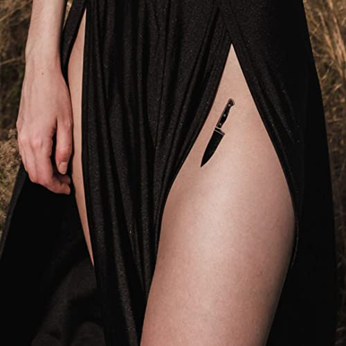 MyJagua Tattoo • Knife | 1-2 Wochen Tattoo | Auf Pflanzenbasis | Hautverträglich | Wasserfest | Neue Tattoo Technologie | Kein Klebe Tattoo