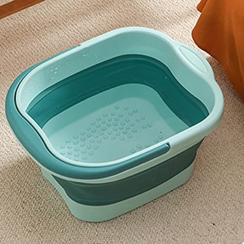Cuenco plegable para remojo de pies para spa, cubo grande con bandeja de pedicura, herramienta para lavabo de baño