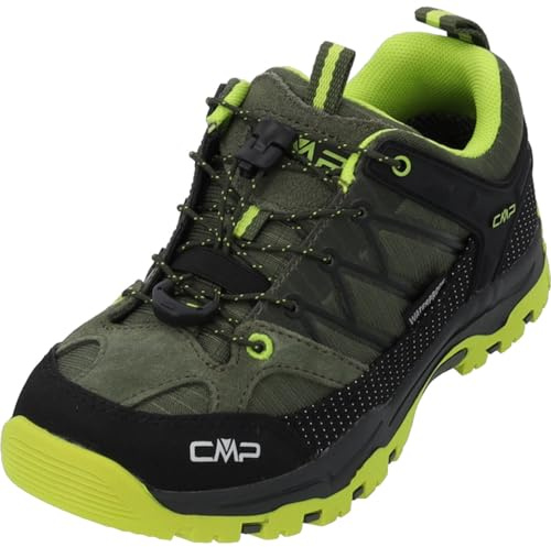 CMP Kids Rigel Low Trekking Shoes Wp Unisex Kinder Trekking-Schuhe, Kaki Acid, 36 EU
