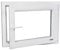 Fenster - Kunststofffenster Weiss BxH 900x500 mm - Garagenfenster/Gartenhausfenster/Kellerfenster 90x50 cm 2-fach Verglast - Din Rechts - Funktion Dreh Kipp