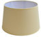 Lampenschirm rund aus Stoff H 13 x Ø 18 cm für Tisch - Stehlampen (sand)
